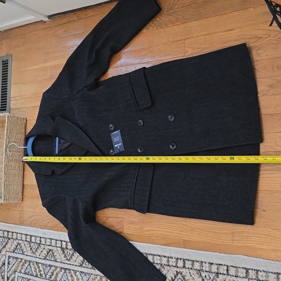 STAFFORD MENS CLASSIC BLACK & GRAY COAT SIZE MEDIUM - Picture 15 of 16